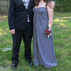 Gray Prom Dress